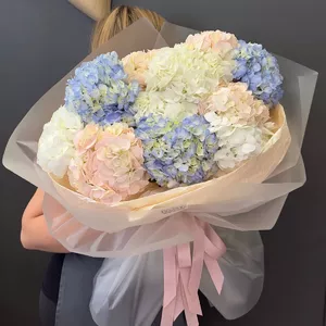 Букет з гортензіями 11 шт.