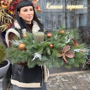 Різдвяна композиція на стіл № 209