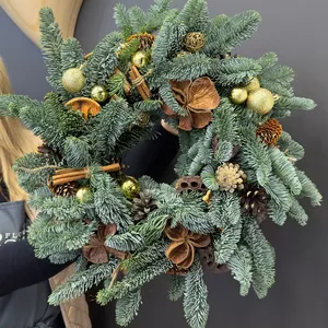 Різдвяний вінок 45 см в декорі