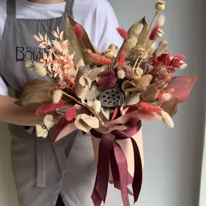 Інтер'єрна композиція з сухоцвітів №191